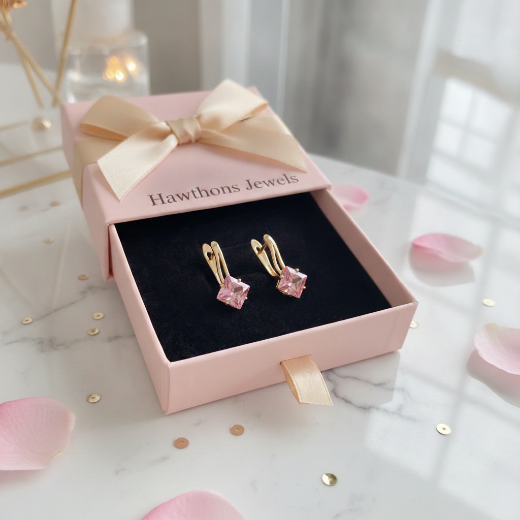 Rosaluxe Crownlight Earrings | Rose Gold