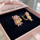 Amorette Rosepetal Earrings | Rose Gold