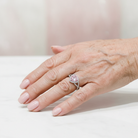 Amour Twist Halo Ring | White Gold