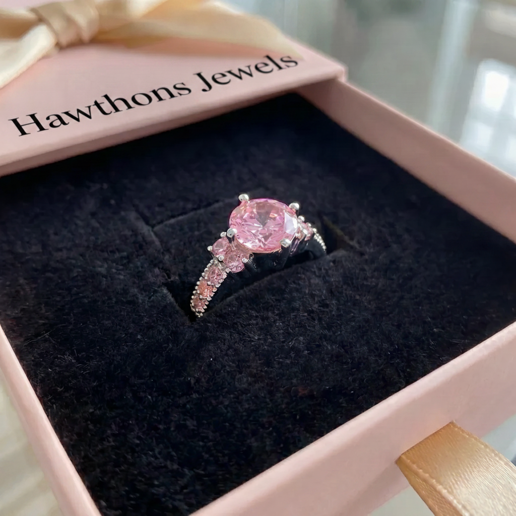 Celia Rosette Ring | White Gold