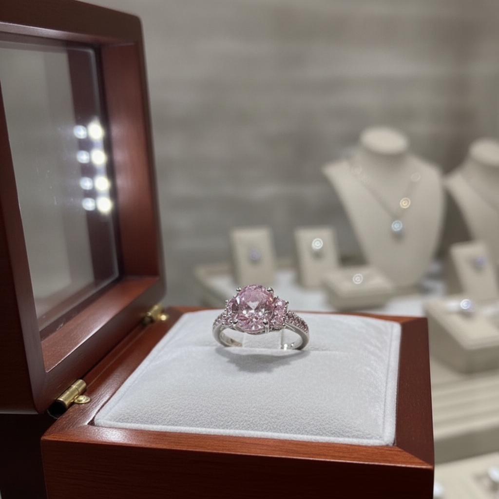 Celia Rosette Ring | White Gold