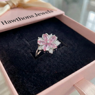Cherry Blossom Ring | White Gold