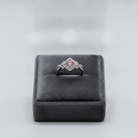 Couture Pave Square Ring | White Gold