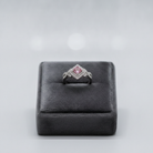 Couture Pave Square Ring | White Gold