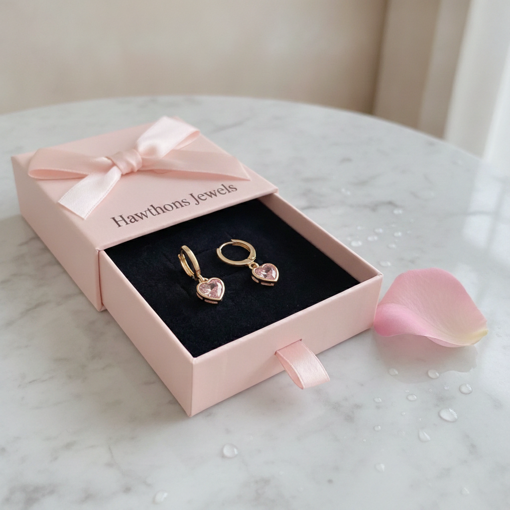 Cupid Charm Drop Earrings | Gold