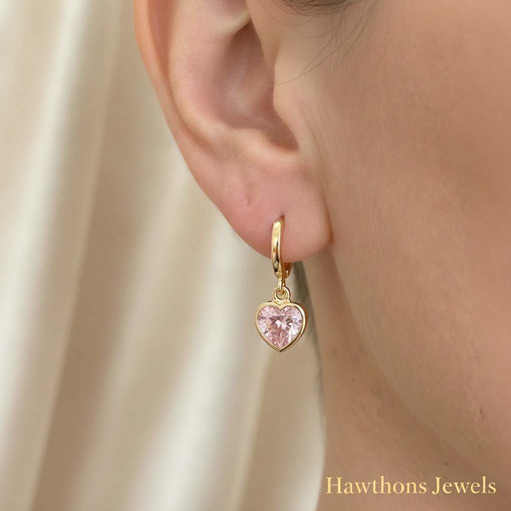 Cupid Charm Drop Earrings | Gold