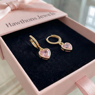 Cupid Charm Drop Earrings | Gold