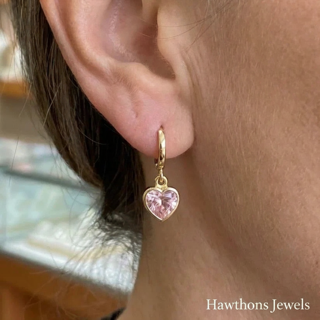 Cupid Charm Drop Earrings | Gold