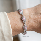 Iridessa Pinkthorn Bracelet | White Gold