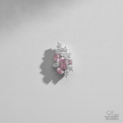 Lyra Blushbloom Earrings | White Gold