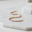 Peony Spark Tennis Bracelet | Gold