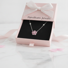 Petalglow Flower Pendant Necklace | White Gold