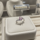 Pink Sapphire Vertex Ring | White Gold