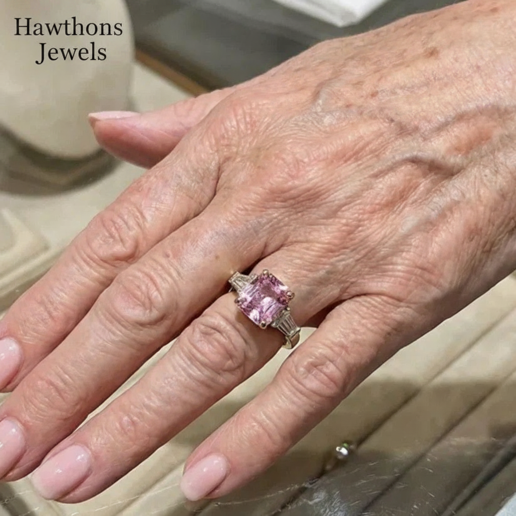 Pink Verve Ring | White Gold