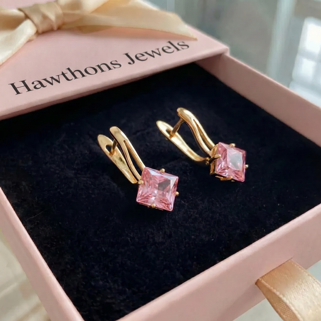 Rosaluxe Crownlight Earrings | Rose Gold