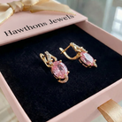 Rose Dawn Drop Earrings | Gold