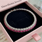 Roseglow Tennis Bracelet | White Gold