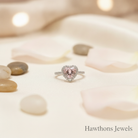 Rosekiss Heart Ring | White Gold